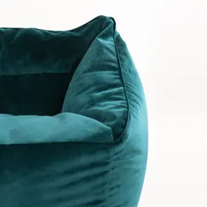 icon Cecilia Bean Bag Sofa Teal Green Giant Velvet Bean Bag Chair