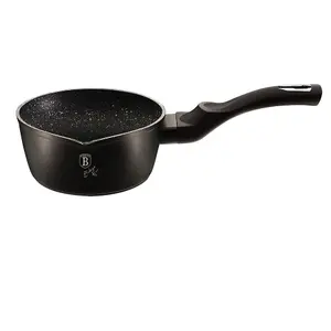 BERLINGER HAUS 16cm Non Stick Saucepan Cookware Induction Hob Cooking Pots Pan Black Silver