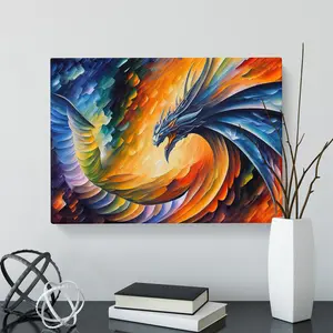 Dragon Vol.2 - Wrapped Canvas Graphic Art 40cm H x 60cm W x 3cm D