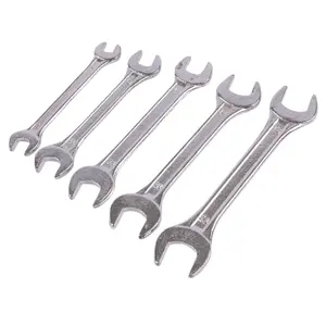 Blackspur - Carbon Steel Metric Open-End Spanner Set - 5pc