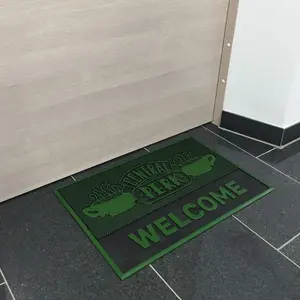 Friends Central Perk Welcome Door Mat Green (One Size)