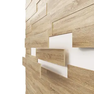 3D Wood Wall Panels - Oak Natural - 1.13 sq m Pack