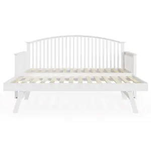 GFW Madrid Wooden Day Bed & Trundle Set  White