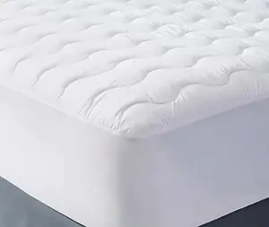 Just So Home Extra Deep Fill Quilted Mattress Protector Supersoft Microfibre Fully Fitted Elasticated Skirt (Single)