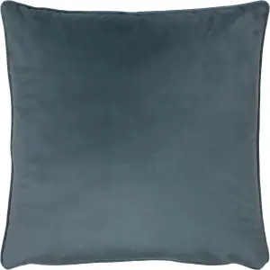 Evans Lichfield Opulence Velvet Piped Feather Filled Cushion