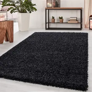 Abaseen 160x230 cm Anthracite Thick Pile soft Shaggy Modern Rug