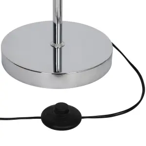 GoodHome Phaidros Chrome effect Floor light