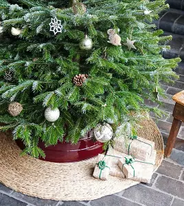 Seagrass Christmas Tree Mat - Seagrass - L120 x W120 x H1.3 cm - Natural