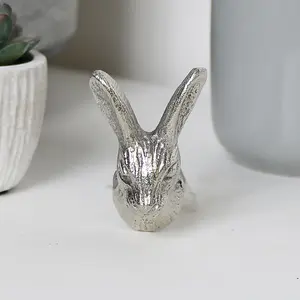 Melody Maison Silver Rabbit Head Drawer Knob