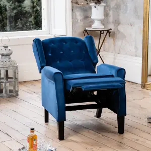 Annapoli Recliner Armchair - Dark Blue