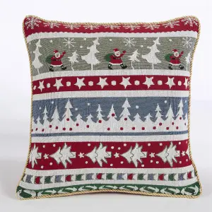 Trees 18" Tapestry Christmas Cushion