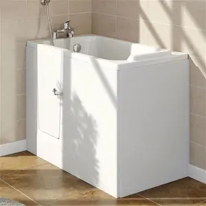 Milton Walk In 1210mm Deep Soak Bath Inc. Front + End Panels Right Hand Option