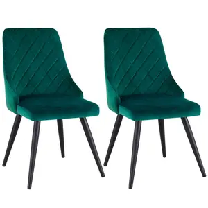 Clocher Upholstered Chair (Set of 2) Petrol