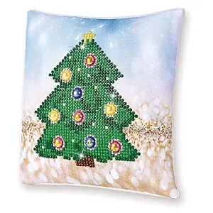 PILLOW XMAS TREE - Diamond Painting Kit: Cushion: Christmas Tree - Diamond Dotz