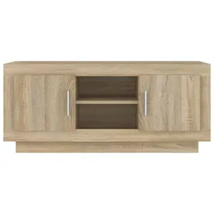 vidaXL TV Cabinet Sonoma Oak 102x35x45 cm Engineered Wood