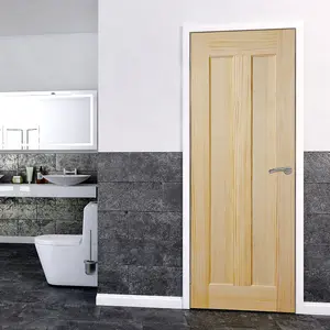 Fortia Vertical 2 panel Unglazed Contemporary Pine veneer Internal Clear pine Door, (H)1981mm (W)762mm (T)35mm