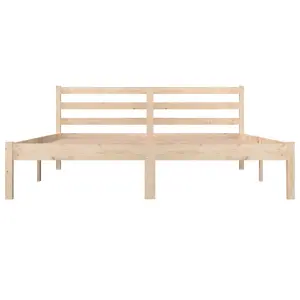 Berkfield Bed Frame Solid Wood Pine 150x200 cm King Size