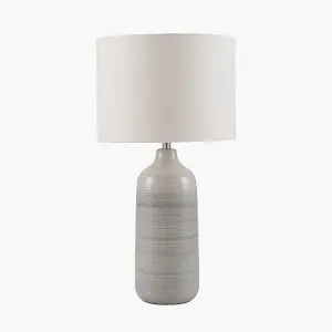 Grey Ombre Ceramic Table Lamp For Bedroom