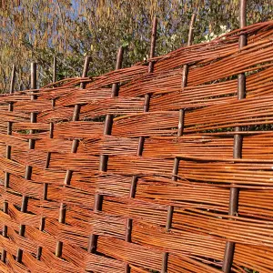 Willow Bunch Weave Hurdle Fence Panel 6ft x 3ft