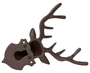 Woodside Cast Iron Wall Mounted Deer Head Statue