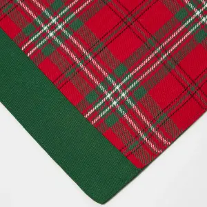 Homescapes Cotton Christmas Prince Edward Tartan Pack of 2 Placemats