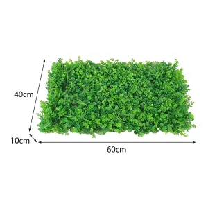 Simulation Green Grass Eucalyptus Indoor Outdoor Hedge Wall Panels Artificial Plant Wall Backdrop Decor 40 x 60cm