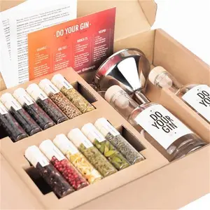 DO YOUR GIN L DIY Gin-Making Kit | Cocktail Kit | Bartender Gift Basket | Birthday Gifts For Men, Women | Alcohol Gift | 12 Botanicals, Bottles &