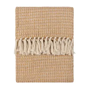 Yard Lorne Waffle Fringed Throw