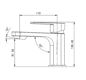 VURTU Barkway Basin Mixer - 1/4 Turn, Single Lever Ceramic Disc, High/ Low Water Pressure, 300(H) x 215(W), Brush Nickel, 628528