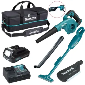 Makita 12v CXT Cordless Vacuum Cleaner + Blower Vacuum + Long Nozzle + Bag