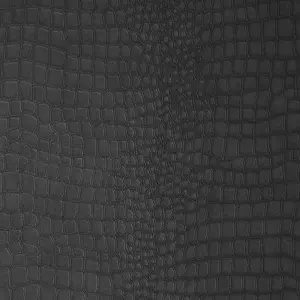 Superfresco Easy Black Crocodile Textured Wallpaper Sample