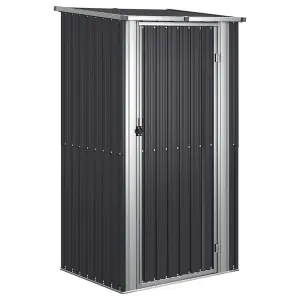 Berkfield Garden Shed Anthracite 118.5x97x209.5 cm Galvanised Steel