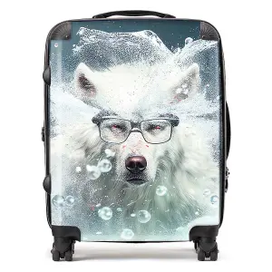 White Wolf Splashart Suitcase - Large