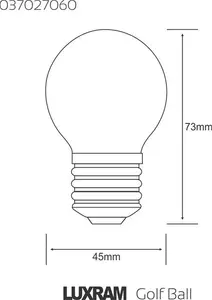 Golf Ball E27 Opal 60W Incandescent/T