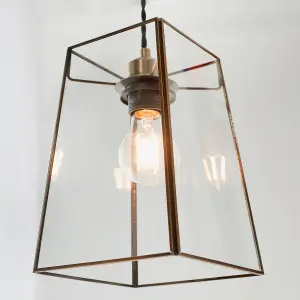 Farin Antique Brass 1 light Ceiling Pendant