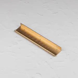 200mm Brushed Brass Profile Edge Cabinet Pull Cupboard Door Drawer Wardrobe Furniture