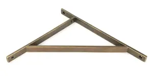 From The Anvil Burnished Brass Chalfont Shelf Bracket (314mm x 250mm)