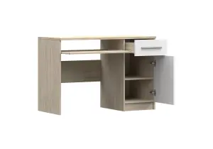 Warm Oak Sonoma Computer Desk H760mm W1100mm D500mm - Natural Elegance for Cosy Home Offices