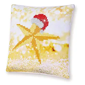 PILLOW XMAS STAR - Diamond Painting Kit: Cushion: Christmas Star - Diamond Dotz