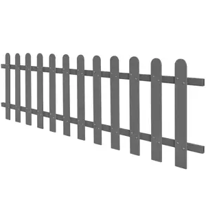 Ayia Grey Composite Fence Panels Grey / 60cm H x 200cm W