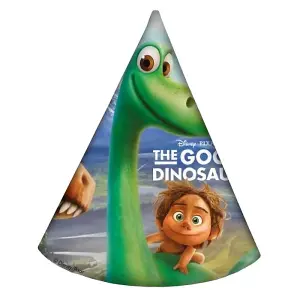 The Good Dinosaur Logo Party Hat (Pack of 6) Multicoloured (One Size)