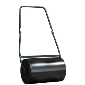 DURHAND Garden Lawn Roller 38L Steel Push Grass Mower Water Sand Filled