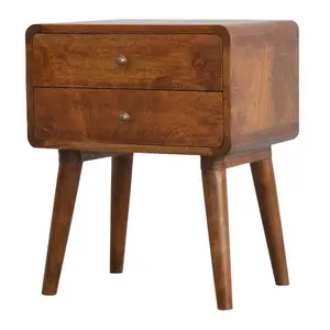 Firger 2 Drawer Bedside Table