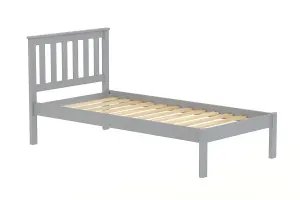 Birlea Denver Single Bed Frame In Grey