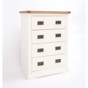 Cosenza 4 Drawer Chest of Drawers Bras Drop Handle