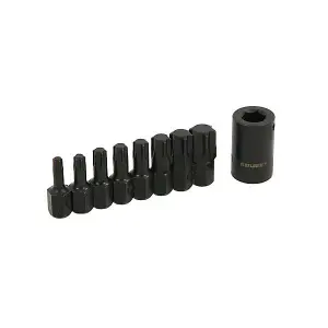 1/2" Drive Impact Trx-star Socket Bit & Holder Set 9pc (Neilsen CT5243)