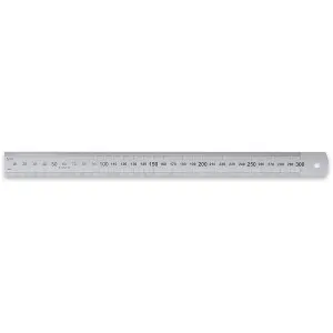 Axminster Professional Graduation Rule 64R 300mm/12" - Metric & Imperial