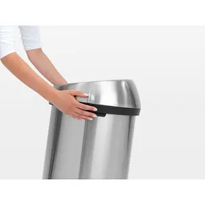 Brabantia 60 Litre Touch Bin Matt Steel / Matt Steel