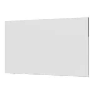 GoodHome Alisma Innovo handleless gloss white slab Standard Drawer end panel (H)340mm (W)595mm