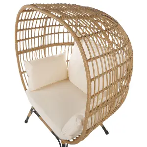 Garden Chair VEROLI PE Rattan Beige